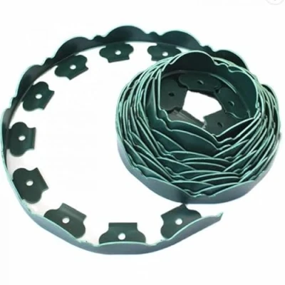 Image de Rori Bordure de pelouse flexible avec ancrage au sol 5 m DIY Lawn Edging Clôture pour vergers jardin clous fixation verte ondulée parterre