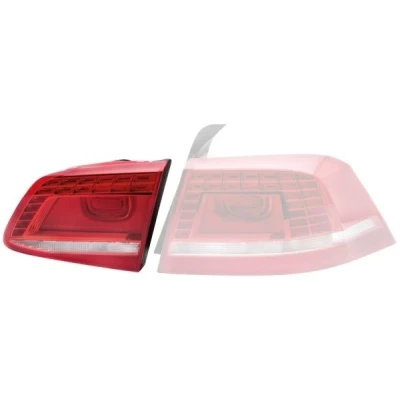 Image de HELLA 2SB 010 747 081 Feu arrière droit Partie intérieure LED 12 Rouge, blanc avec porte lampe VOLKSWAGEN: Passat B7 Variant, Van / Break