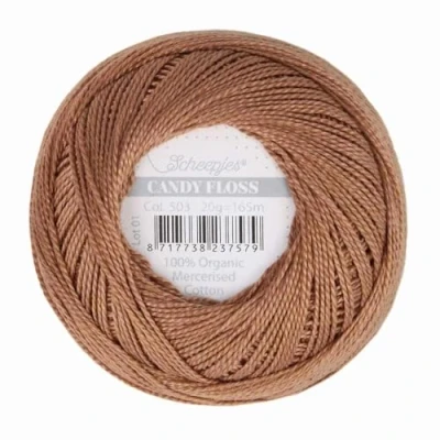 Image de Scheepjes Candy Floss 503 Hazelnut (165m) Organique Mercerisé Coton Fil 1x20g