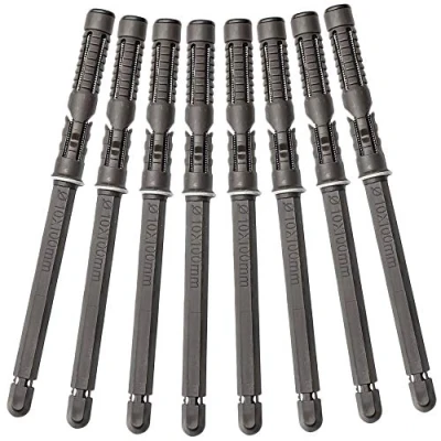 Image de 8 Pièce Supports Étagères Flottante Dissimulé, Support d&#039;Etagère Mural Invisible, Lourd Devoir pour DIY Etagères Murale Conseil Flottant (10x100mm)
