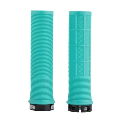 Image de Oxford HG805TU Poignées de Guidon VTT verrouillables pour VTT/BMX Turquoise