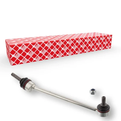 Image de FEBI BILSTEIN 106869 Biellette de barre stabilisatrice Essieu avant droit 260,3 M12 x 1,5 avec écrou autobloquant, sans embout conique Acier