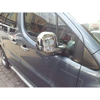 Image de Coque de rétroviseur en ABS chromé pour Berlingo/Partner [20082012] [des deux côtés]