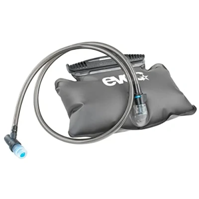 Image de Evoc Hip Pack Hydration Bladder vessie d&#039;hydratation de 1,5l pour Le Sac à Dos (Anti Fuite, Facile remplir, Tuyau Flexible, Valve Morsure, Nettoyage Facile, sans substances nocives), Carbon Grey