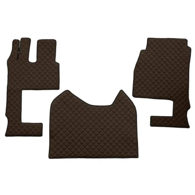 Image de F CORE FL04 BROWN Ensemble de tapis sol Similicuir avant 3 marron
