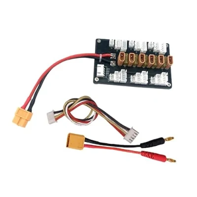 Image de WANGCL Carte de Charge parallèle RC XT30 Extension Chargeur d&#039;équilibre Prise XT60 avec Adaptateur fiche Banane Compatible Les Batteries LiPo 1S 2S 3S
