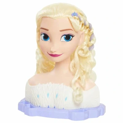 Image de La Reine des Neiges, Elsa, Tête à Coiffer Deluxe, 18 Accessoires de Coiffure inclus, Jouet pour enfants dès 3 ans, Giochi Preziosi FRND6