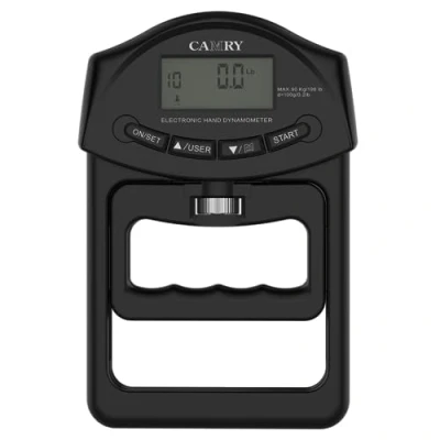 Image de CAMRY Dynamomètre Numérique pour la Force de Prise en Main 198 lb / 90 kg Mesure Automatique Puissance Électronique, Noir