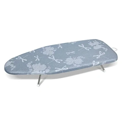 Image de Duwee Table à Repasser, Repasser avec Housse Résistante la Chaleur, Rembourrage en Feutre Extra épais, Pieds Pliables Acier Inoxydable, 31 x 74.5 CM