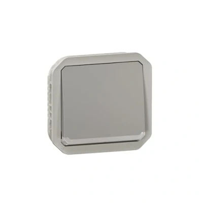 Image de va et vient ou interrupteur 10a témoin gris composable legrand plexo 069512l