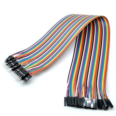 Image de Oiyagai Dupont Line 2 Set/80pcs 30cm / 11.8 in Femelle to Male Jumper Wire Cable pour DIY Arduino Raspberry Pi