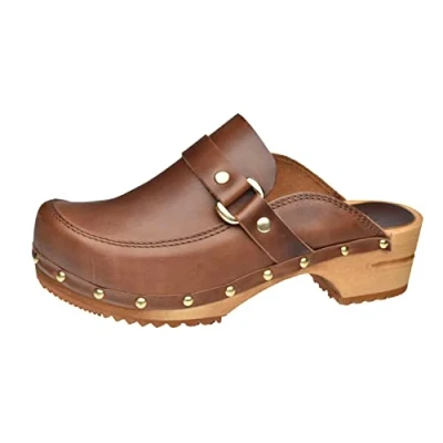 Image de Sanita Lillen OPEN Sabots, Femme, Taille: 39, Brown Cuir