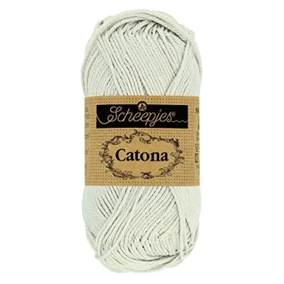 Image de Scheepjes Catona 172 Lumière Argent Fil 10x10g