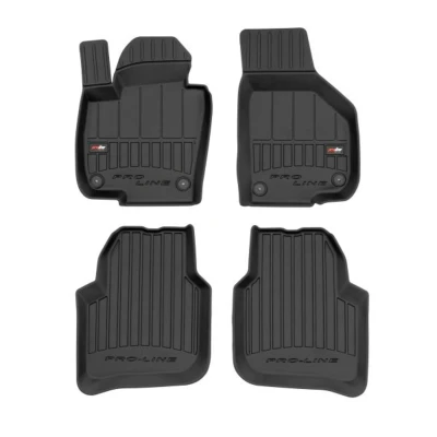 Image de FROGUM 3D407428 Ensemble de tapis sol Caoutchouc avant et arrière 4 noir Sur mesure SKODA: Superb II 5 portes