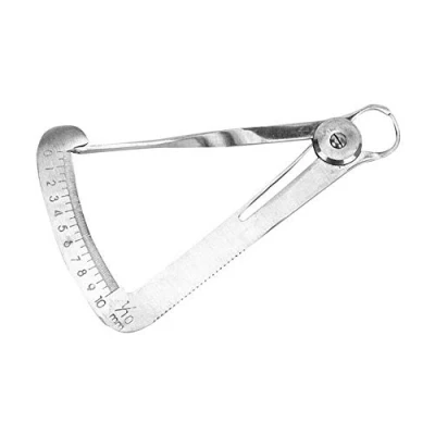 Image de Pied à coulisse de cire en acier inoxydable, règle dentaire, outils mesure triangulaire, laboratoire pour dentaire