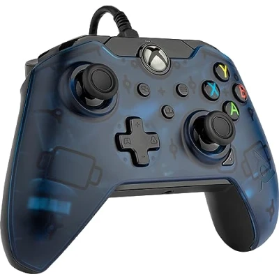 Image de Pdp Filaire Game Manette Xbox Series XS, One, Pc/laptop Windows 10, Steam Gaming Usb Advanced audio Controls dual Vibration Videogame Gamepad Bleu Camo