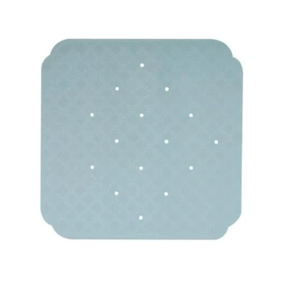 Image de Spirella Tapis Fond de Douche Caoutchouc Ruby 53x53cm Bleu Froid