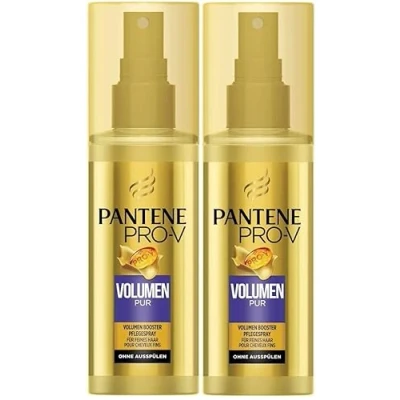 Image de Pantene Pro V Volume Pur Booster Leave On Spray pour cheveux fins, sans rinçage, lot de 2 (2 x 150 ml)