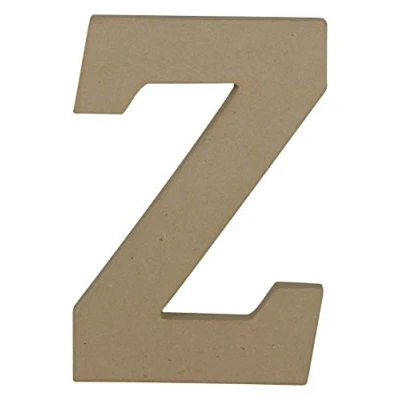 Image de Décopatch AC877C Un support en papier brun mâché 14x2,5x20 cm, Lettre majuscule Z