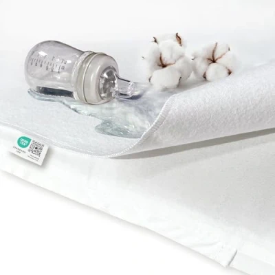 Image de Makian Protège Matelas Imperméable, Alese 40x90 Lit Bebe en Molleton de Coton, Testé Oeko TEX® Standard 100, Lavable Machine, Adapté au Sèche Linge