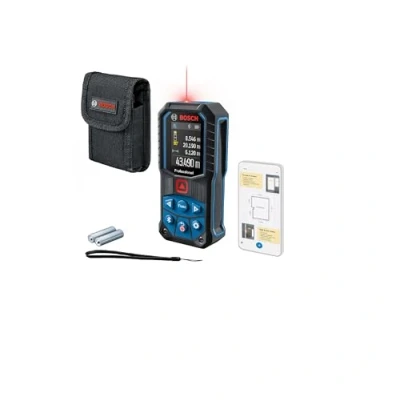 Image de Bosch Professional Télémètre Laser GLM 50 27 C (portée : Jusqu’à m, Robuste, IP65, Transfert de données Bluetooth, 2 Piles AA, dragonne, Housse)
