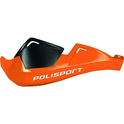 Image de POLISPORT 8305100030 Protège mains EVOLUTION INTEGRAL 2 points de fixation MX Style en plastique avec kit montage inclus compatible tous les modèles motocross/enduro couleur orange