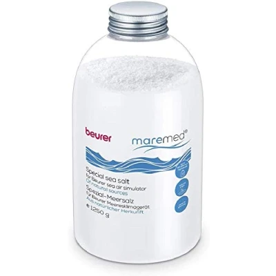 Image de Beurer sel de mer 1250 g pour l&#039;utilisation avec le maremed MK 500 simulateur d&#039;air marin, plus 65 oligo éléments, verre doseur un meilleur dosage