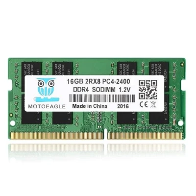 Image de Mémoire RAM DDR4 de 16 Go, 2400 MHz, SODIMM 2RX8, PC4 19200 (PC4 2400T) CL17, non ECC, pour ordinateur portable