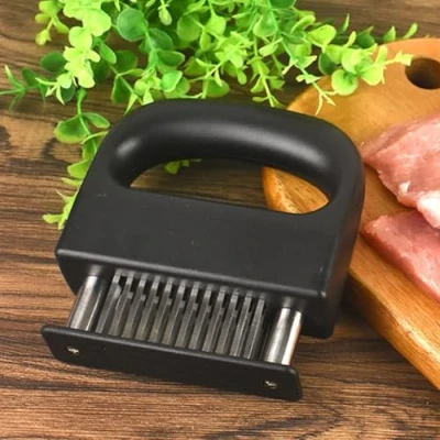 Image de Wenrescry Attendrisseur de Viande, Attendrisseurs à Viande,Attendrisseur Viande avec 48 Lames en Acier Inoxydable, Couverts Steak, Steaker Viande,Convient au bœuf et la