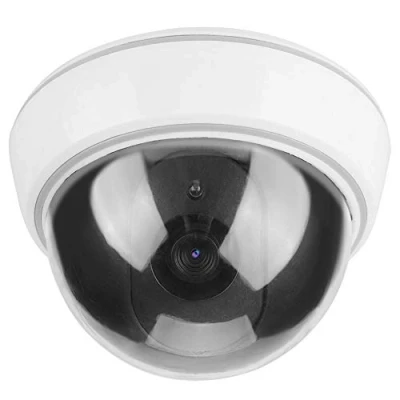 Image de Sonew Simulateur dôme caméra factice fausse alarme de surveillance sécurité clignotant LED utilisation intérieure et extérieure, pour les maisons entreprises