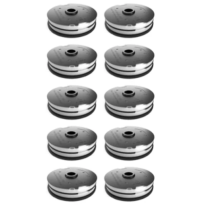 Image de FixedByU Lot de 10 bobines pour coupe bordures sans fil Parkside PRTA 20 Li C3 IAN351753 Tondeuse Sense Accusense Débroussailleuse (bobine pièces)