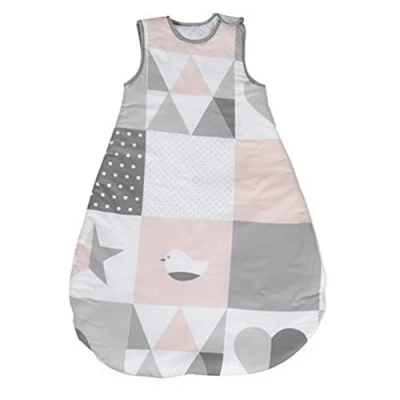 Image de roba Gigoteuse Bébé Happy Patch rose 90 cm Toutes Saisons Sac de Couchage Unisex Coton Respirant