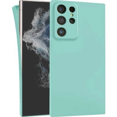 Image de MyGadget Coque pour Samsung Galaxy S22 Ultra Case TPU Souple &amp; Soft Cover Protection Extra Fine Légère Étui Coloré Anti Choc et Rayures Vert Menthe