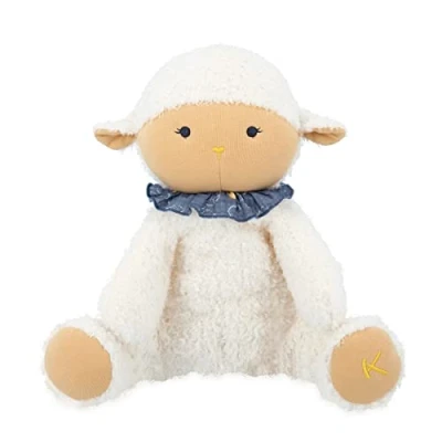 Image de KALOO Doux Sommeil Peluche Mouton Blanc Musicale 6 Sons Apaisants pour Endormir Bébé Détecte Les Pleurs 25 cm Dès la Naissance, K221003
