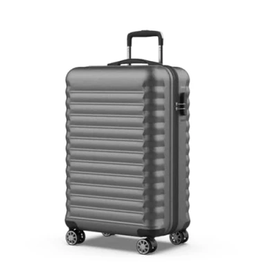 Image de NUMADA Valise Moyenne 18Kg Upfly 24&#039; ABS (63x39,5x26,8cm) avec Serrure à Combinaison et 4 Roues Doubles 360 Résistant Lumière Intérieur compartimenté Gris