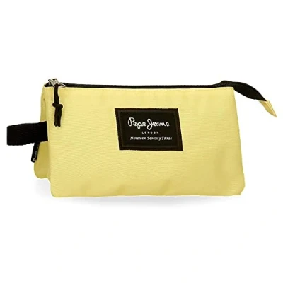 Image de Pepe Jeans Aris Trousse triple jaune 22 x 12 5 cm Polyester, citronier,