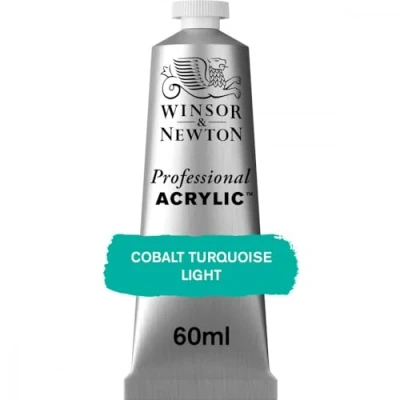 Image de Winsor &amp; Newton Professional Acrylique Tube 60ml 191 Turquoise de Cobalt Clair ROW