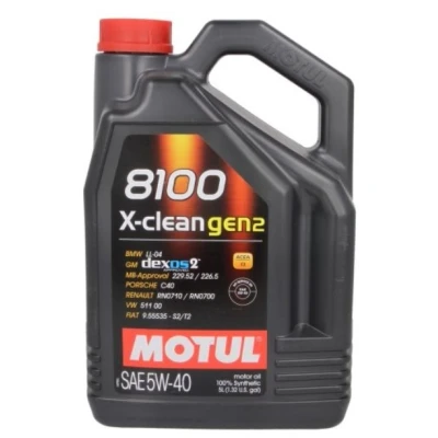 Image de Motul X CLEAN GEN2 5W 40 5I Huile moteur 109762 BMW: 3 Coupe, Touring, 7, OPEL: Insignia A 3/5 portes, Mokka / X, Signum CC, RENAULT: Megane 4