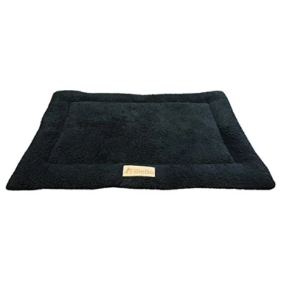 Image de Ellie Bo Tapis en Polaire Sherpa Convient pour Cages et Caisses de 76,2 cm, Noir