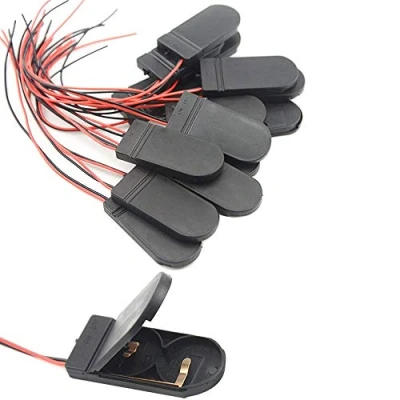 Image de GTIWUNG Lot de 20 Porte Piles, Supports Batterie 2 Cellules Bouton CR2032, Piles CR2032 x 3V avec Commutation Marche/Arret Interrupteur, Noir
