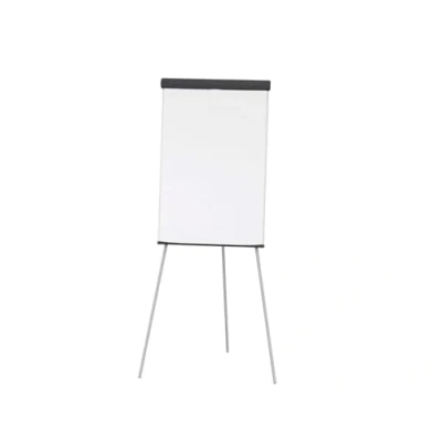 Image de MAUL paperboard MAULstandard 66 x 97 cm Tableau blanc stable avec trépied bac de rangement pour marqueur, promarker et stylo feutre Hauteur réglable Gris