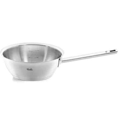 Image de Fissler Original Profi Collection Sauteuse en Acier Inoxydable (1,9 l, Ø 20 cm) avec Bord Verseur Et Graduation Intérieure Compatible Induction