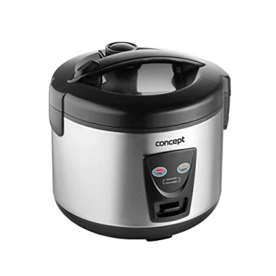 Image de Concept Hausgeräte RE2020 Cuiseur à riz 2 en 1 avec fonction chaude, capacité : 1,5 l, acier inoxydable, l