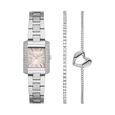Image de Michael Kors Femmes Analogique Quartz Montre avec Bracelet en Acier Inoxydable MK7514SET
