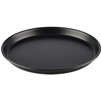 Image de APS plaque à pizza ronde Ø 26/24,3 x 2,5 cm en tôle bleue, non revêtue, longue durée, pour la cuisson professionnelle des pizzas