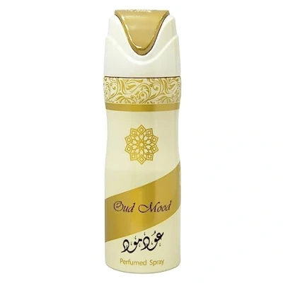 Image de Déodorant spray Lattafa Oud Mood, 200 ml Parfum luxueux pour une fraîcheur longue durée