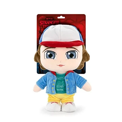 Image de Famosa Softies Peluche Dustin de Stranger Things 26 cm Texture Douce et Rembourrage en Fibre 100% recyclée pour Les Fans série Enfants à partir 12 Mois 760021118 Multicolore
