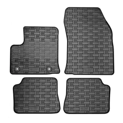 Image de AutoStyle CK ROP03 Ensemble de tapis sol caoutchouc avant et arrière 4 noir OPEL: Mokka II