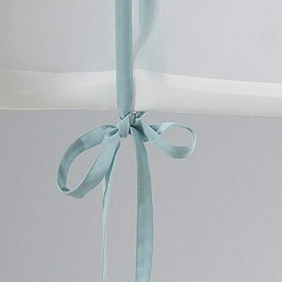Image de douceur d&#039;intérieur 3002484 Store droit passe tringle Polyester Bleu 60 x 150 cm