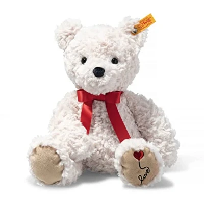 Image de Steiff Bear Soft Cuddly Friends Ours Teddy Jimmy Love, 113833, Whisper White, 30 cm